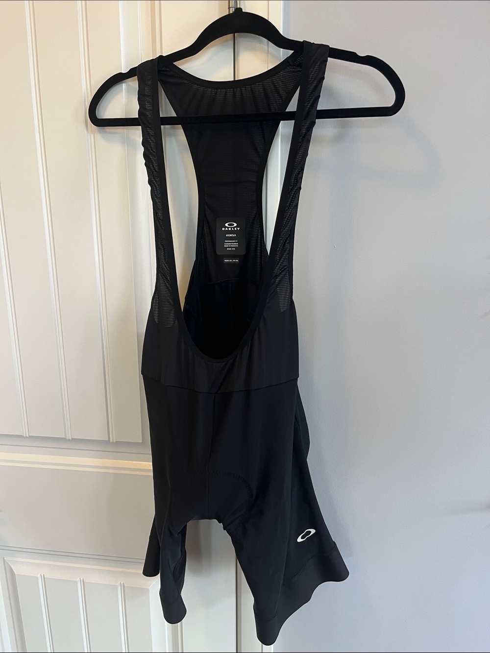 Oakley Black Cycling Bib with Bright Yellow Pad 2XL